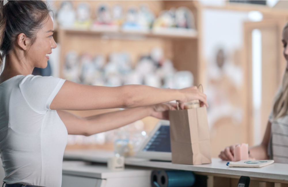 Woman shopping