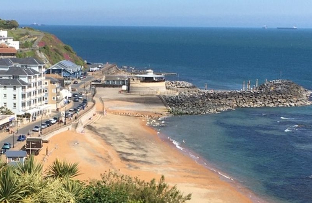 Beach View Apartment view of Ventnor beach