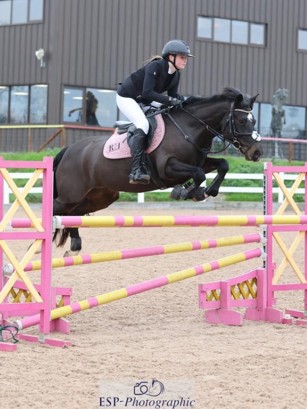 Rubi Harper and Mabel Jumping