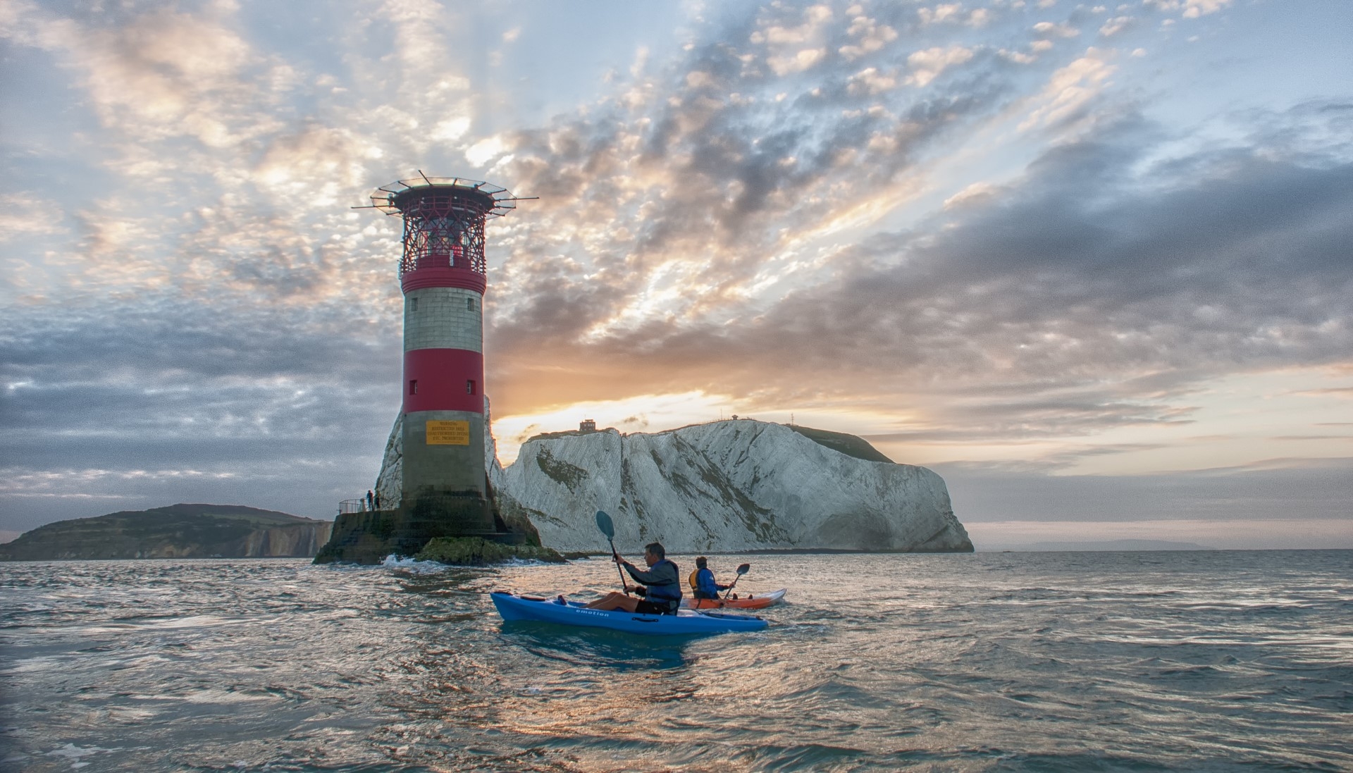 kayaking at the needles