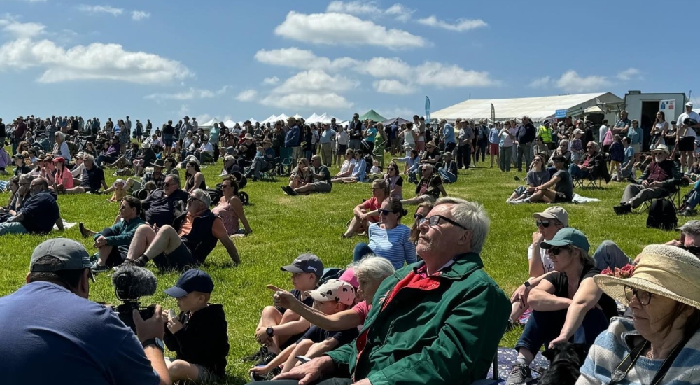 crowds watching the trials