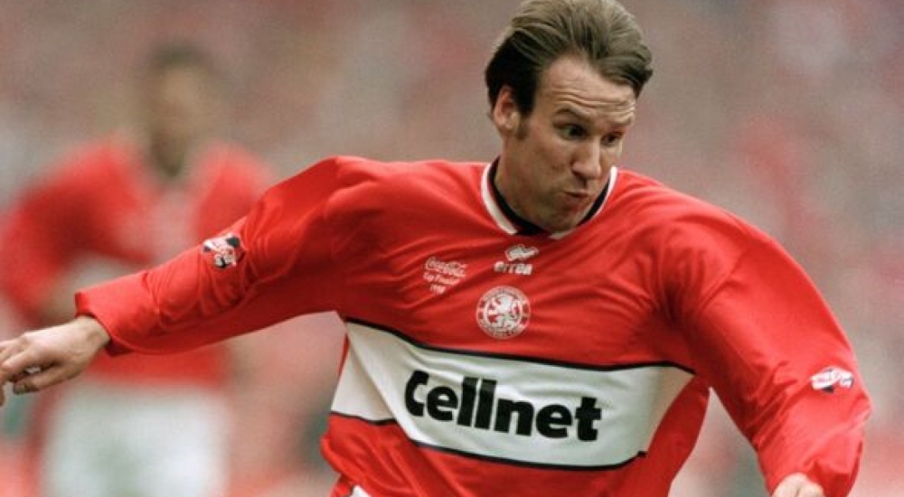 paul merson in Middlesbrough kit